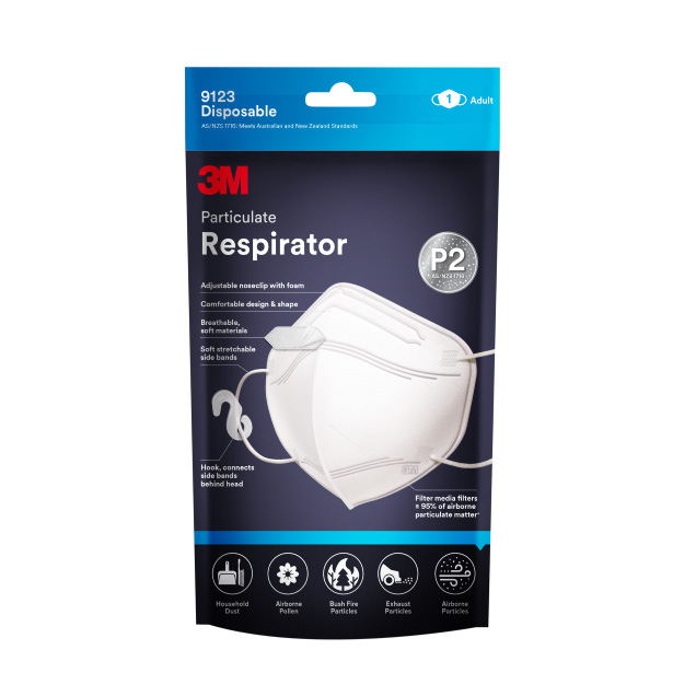 3M 9123 Face Mask P2 1pk