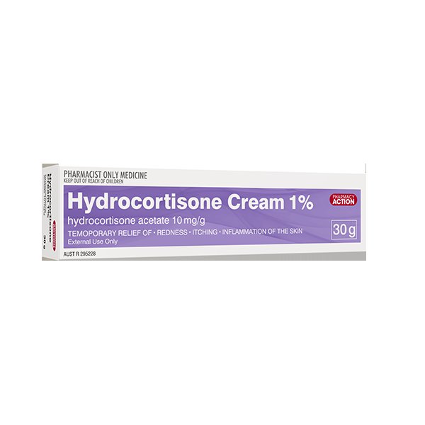 Pharmacy Action Hydrocortisone Cream 1% 30g