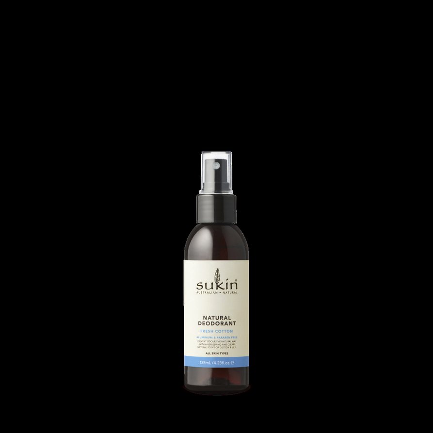 Sukin Natürliches Deodorant Fresh Cotton – 125 Ml, Aluminiumfrei, Mit Aloe Vera & Pflanzlichen Extrakten
